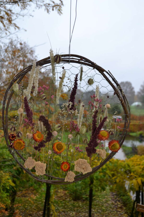 Rond bloemenpaneel