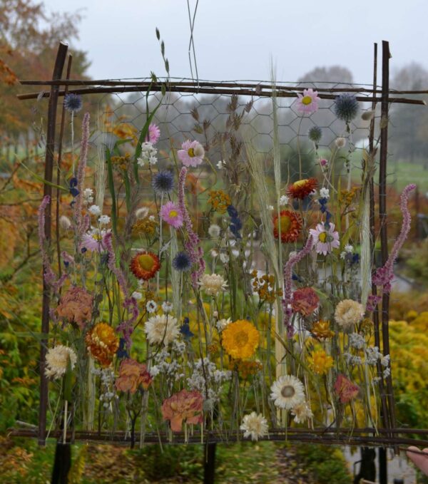 Vierkant bloemenpaneel
