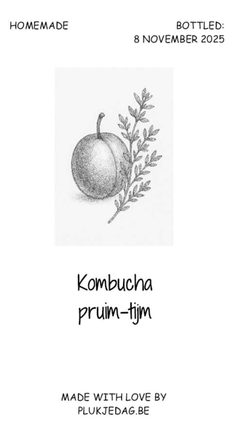 Kombucha pruim & tijm